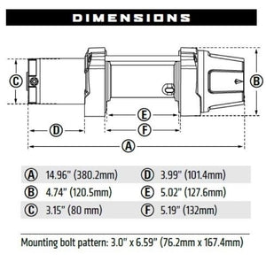 WARN VRX 45-S Winch 4,500 lb – Synthetic Rope - Dunes 2 Dezert SXS
