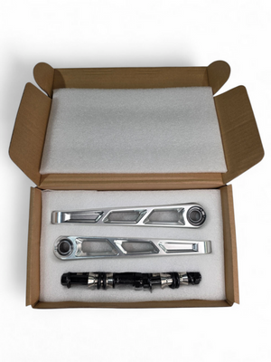 Elektric Off Road clear anodized billet front sway bar links for Can-Am Maverick R - product photo 2