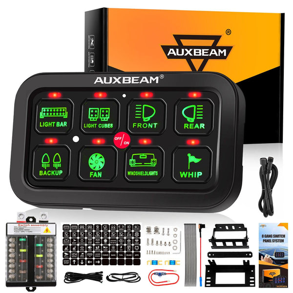 Single Series 6/8 Gang LED Switch Panel,Off Road Light Controller - Dunes 2 Dezert SXS