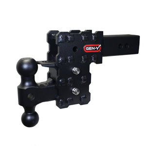 Gen-Y Phantom-X 2.5in Solid Shank 5in Drop 1.6K TW 16K Hitch w/GH-051 & GH-032 (No Flat Towing)