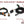 Auto Turn Signal Kit W/ Billet Lever And Front Drl Lights Can