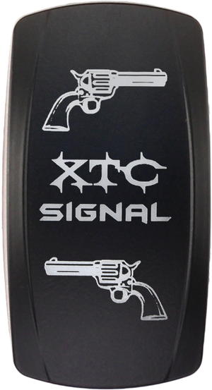 XTC Western vertical rocker switch cover for Contura V, fits sPod and Daystar bodies, labeled Turn Signal, rocker only