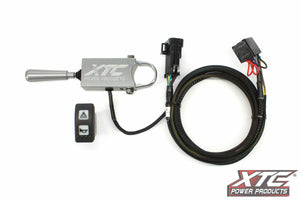 Can-Am Commander self-canceling turn signal system with billet lever and amber LED lights