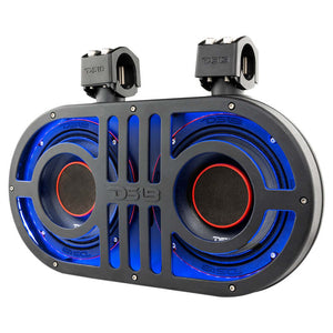 DS18 8in Rollcage Soundbar Loaded Built in RGB LED Lights 500 Watts RMS 2x PRO-HY8.4B Included
