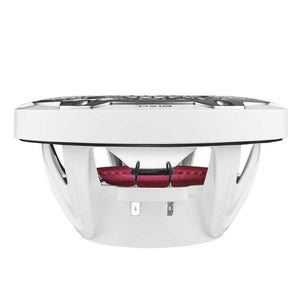 DS18 NXL-M Series Speaker w/ RGB LED Lights 8in 2-Way 125 Watts RMS 4 ohm White w/ Cover