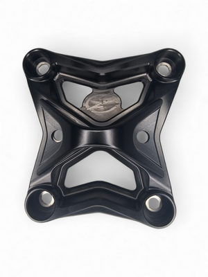 Elektric Off Road black 6-bolt XL billet radius rod plate with tow hook for Can-Am Maverick X3 - product photo 6