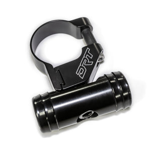 Universal billet aluminum dual helmet hose dock mount for UTVs with secure black anodized finish and dual pumper hose support
