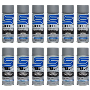 STEEL-IT Gray Polyurethane Spray 12oz (12 Pack) - Dunes 2 Dezert SXS