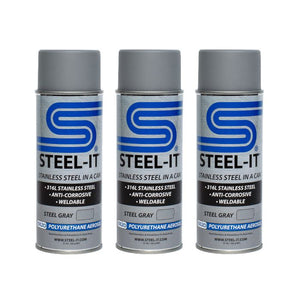 STEEL-IT Gray Polyurethane Spray 12oz (3 Pack) - Dunes 2 Dezert SXS