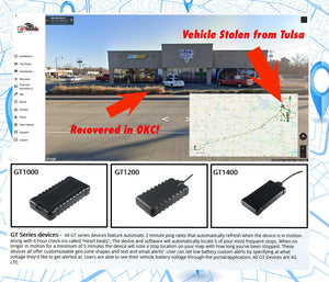 *GT1510-EV - Waterproof IP67 -  Wired Device - Best for Harsh Conditions - 1 Year Service Included - Dunes 2 Dezert SXS