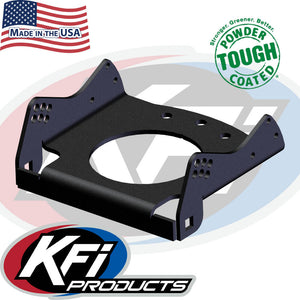 KFI UTV plow push tube cradle, black powder-coated steel