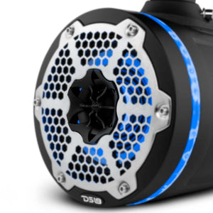 DS18 Tower Speakers 6.5in 1in Driver 150 Watts RMS w/ RGB LED Lights Black