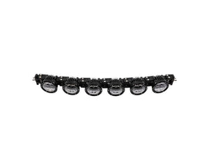 Rigid 360 Connect 40-inch RGBW LED light bar with eight modular pods, adjustable curve, and spot-drive optics for off-road lighting