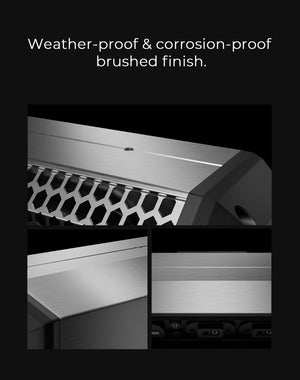 KEMIMOTO Midnight S80 32" Aluminum 6-Speaker RGB Soundbar Silver - Dunes 2 Dezert SXS