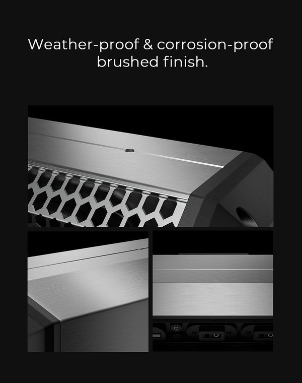 KEMIMOTO Midnight S80 32" Aluminum 6-Speaker RGB Soundbar Silver - Dunes 2 Dezert SXS