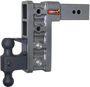 Gen-Y Mega Duty 3in Shank 9in Drop 3.5K TW 32K Hitch w/GH-0161 Dual-Ball/GH-0162 Pintle Lock