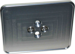 Registration Sticker Plate Large 3.8' X 3.06' Silver
