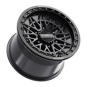 Alpha 6R Beadlock | Satin Black w/ Gloss Black Ring - Dunes 2 Dezert SXS
