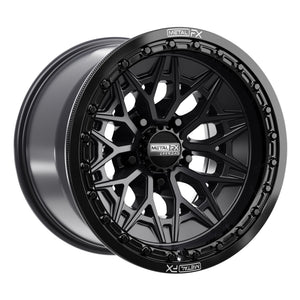 Alpha R Beadlock | Satin Black w/ Gloss Black Ring - Dunes 2 Dezert SXS