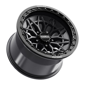 Alpha R Beadlock | Satin Black w/ Gloss Black Ring - Dunes 2 Dezert SXS