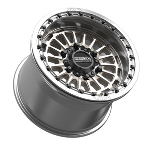 Metal FX Delta 6R Beadlock Raw UTV wheel, side profile
