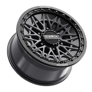 Alpha 6R Beadlock | Satin Black w/ Gloss Black Ring - Dunes 2 Dezert SXS