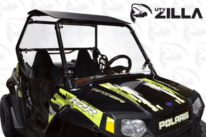 Full polycarbonate windshield for Polaris RZR 170 with rubber seal and tool-less straps