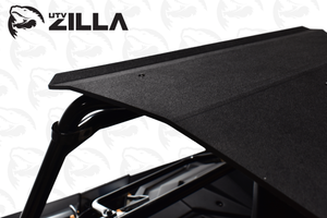 1/4-inch thick hard plastic roof for Polaris RZR 170, CNC cut, UV and water resistant with black stainless hardware