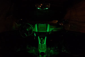 Halo-RA LED Rearview Mirror with RGB Lighting - Dunes 2 Dezert SXS