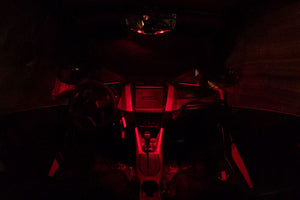 Halo-RA LED Rearview Mirror with RGB Lighting - Dunes 2 Dezert SXS