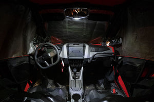 Halo-RA LED Rearview Mirror with RGB Lighting - Dunes 2 Dezert SXS