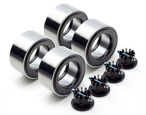 Set of 4 SANDCRAFT Double Row Tapered Wheel Bearings for 14–24 RZR – 15x stronger with zero maintenance and max performance