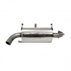MBRP Polaris RZR XP Turbo Oval Slip-On Exhaust, T304 stainless steel, Sport Series, moderate sound