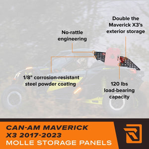 RAVEK MOLLE Storage Panels – Can-Am Maverick X3 - Dunes 2 Dezert SXS
