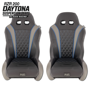 Aces Racing Daytona RZR 200 youth suspension seats in blue