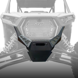 DRT Recon front winch bumper for 2026+ RZR XP / XP S with aluminum mesh panels and logo plate