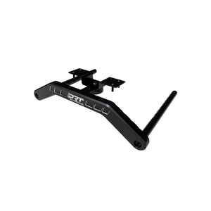 CNC contrast-machined crossbar and DRT aluminum logo badge on the Pro Series grab handle V2.0