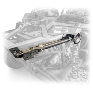 Heavy-duty jack holder kit for Polaris RZR Pro R Desert Runner Tire Carrier by DRT Motorsports, powder-coated steel mount system
