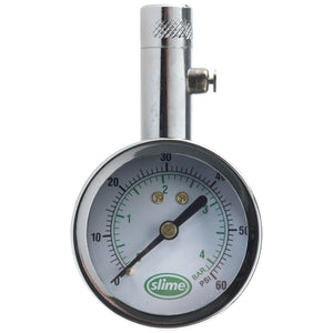 Chrome Dial Tire Gauge 5-60 psi – Slime Tire Pressure Tool - Dunes 2 Dezert SXS
