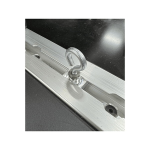 AJK Offroad Polaris Xpedition bed rail tie-down hook for securing cargo on off-road vehicles.