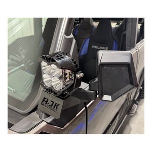 AJK Offroad Polaris Xpedition A Pillar Light Mounts - Dunes 2 Dezert SXS
