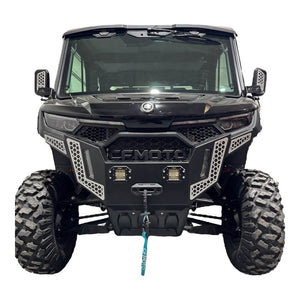 CF Moto UForce U10 heavy-duty front bumper by AJK Offroad, rugged steel construction, designed for off-road protection.