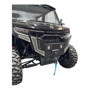 Heavy-duty CF Moto UForce U10 front bumper by AJK Offroad, showcasing durable steel construction and rugged design.