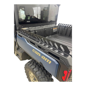 AJK Offroad Can-Am Defender HD10 and HD11 steel bed rails, powder-coated black
