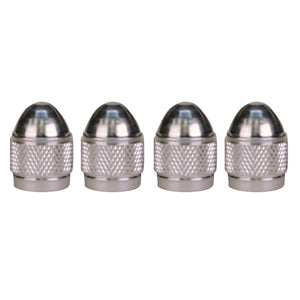 Silver Anodized Aluminum Tire Valve Caps (Set of 4) - Dunes 2 Dezert SXS