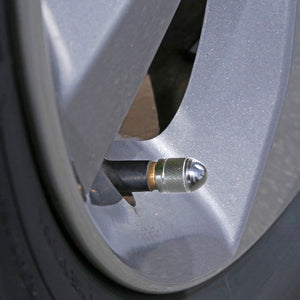 Silver Anodized Aluminum Tire Valve Caps (Set of 4) - Dunes 2 Dezert SXS
