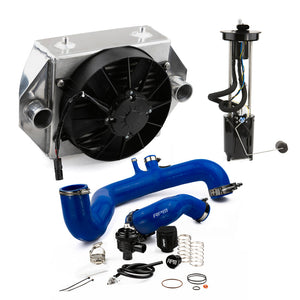RPM 120HP to 170+HP upgrade kit for 2017–2019 Can-Am X3. Includes intercooler, fuel pump, silicone charge tubes, and BOV support.