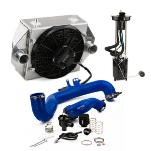 RPM 120HP to 170+HP upgrade kit for 2017–2019 Can-Am X3. Includes intercooler, fuel pump, silicone charge tubes, and BOV support.