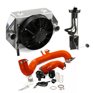 RPM 120HP to 170+HP upgrade kit for 2017–2019 Can-Am X3. Includes intercooler, fuel pump, silicone charge tubes, and BOV support.