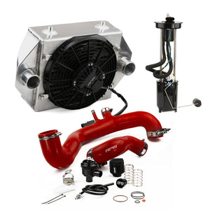 RPM 120HP to 170+HP upgrade kit for 2017–2019 Can-Am X3. Includes intercooler, fuel pump, silicone charge tubes, and BOV support.